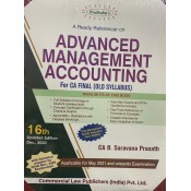 Padhuka's A Ready Referencer on Advanced Management Accounting [AMA] For CA Final Exam May 2021 Exam (Old Syllabus) by CA. B. Saravana Prasath | Commercial Law Publisher